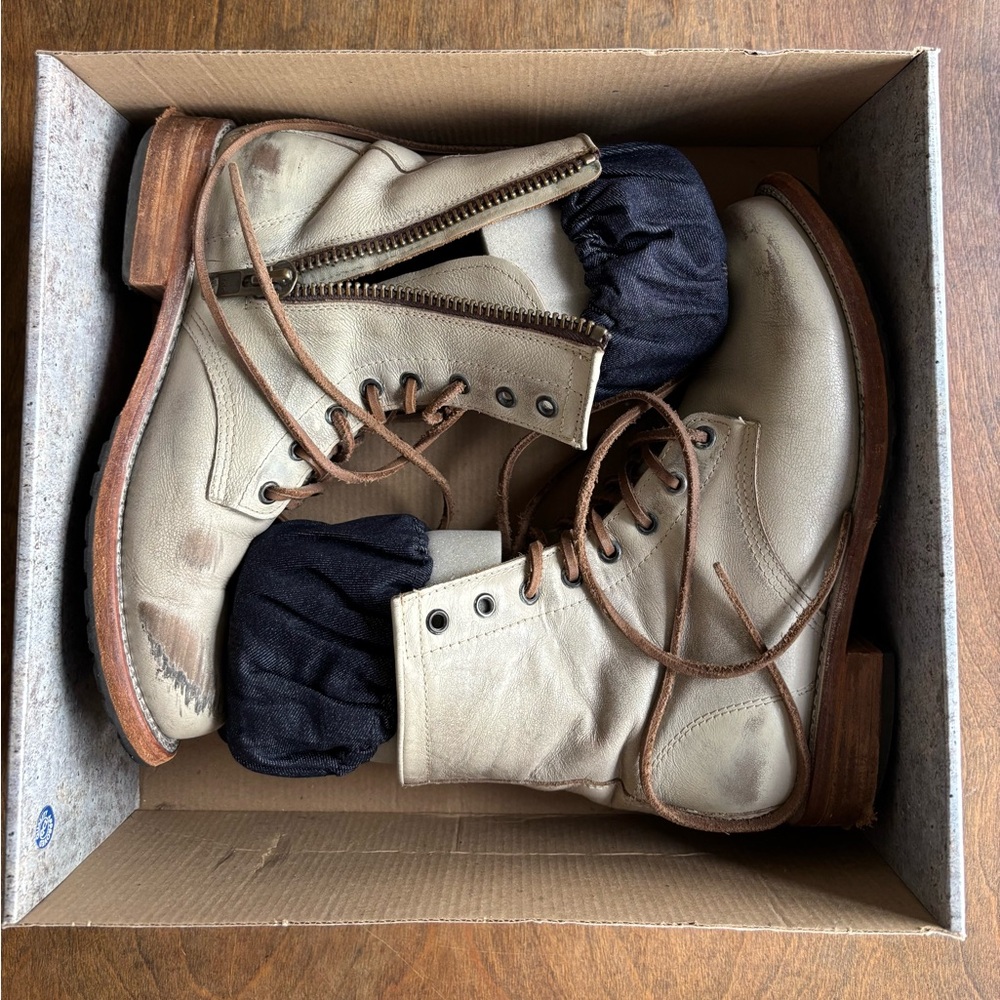 Freebird Taupe Leather Boots